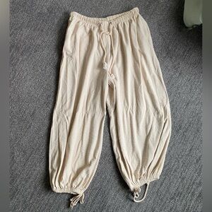 Free People Boho Genie Harem Pant Lounge 2010s Tan Barrel